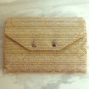 Raffia Clutch